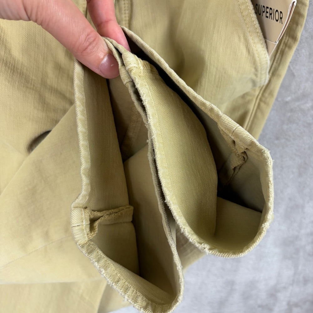 Mother Superior Jeans The Ditcher Utility Flood Pale Green Size 28 Straight Leg - Picture 16 of 16